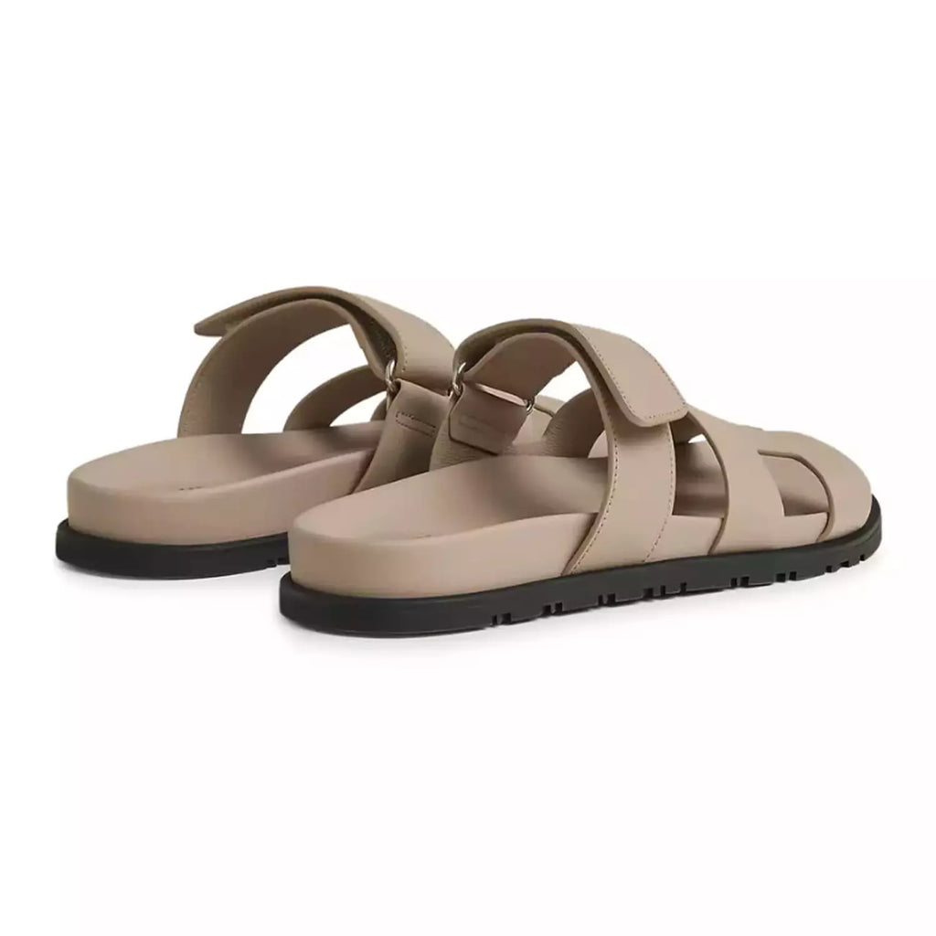 Hermes Chypre Sandal – Beige Mastic Calfskin Leather