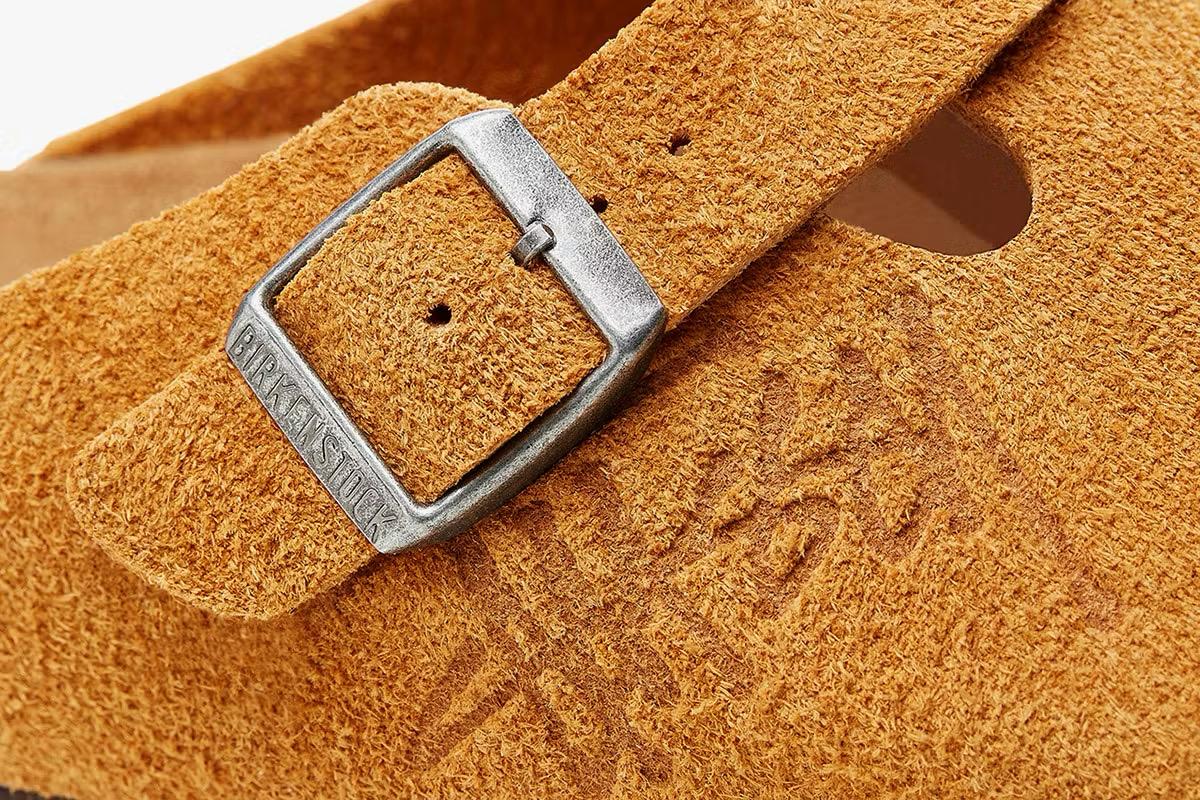 Stussy X Birkenstock boston Bs mink