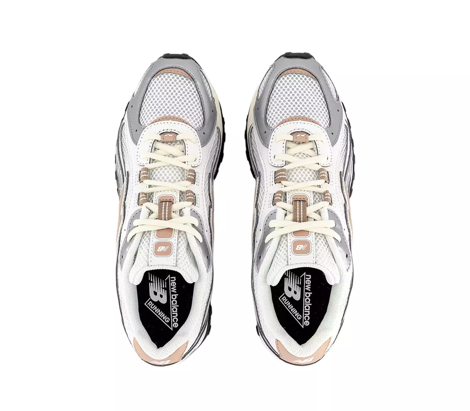 New Balance 204L Trainers Silver Metallic Off White Brown