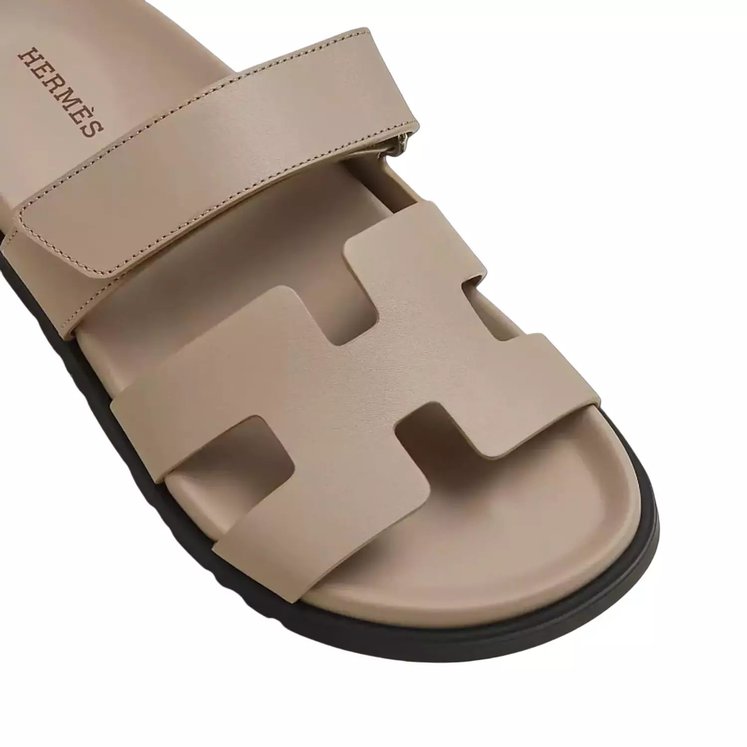 Hermes Chypre Sandal – Beige Mastic Calfskin Leather