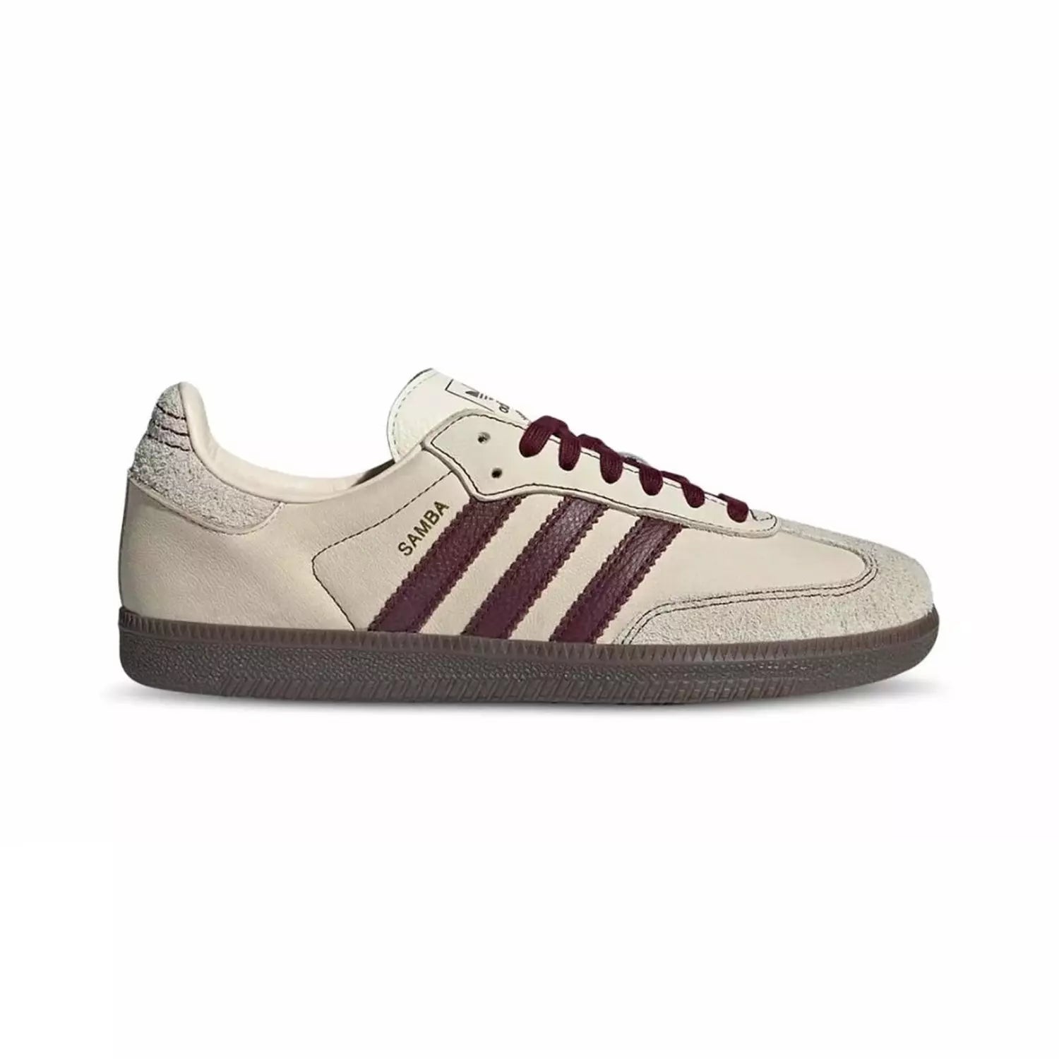 Adidas samba OG - wonder white / maroon