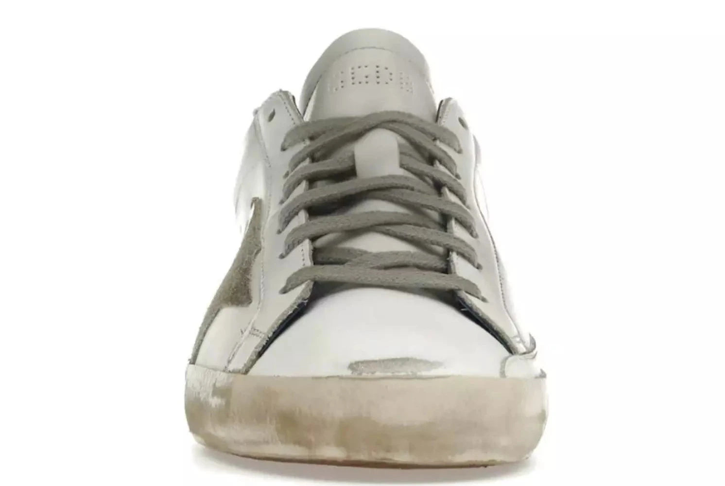 Golden Goose Super-Star – White Royal Blue Grey Suede Patch
