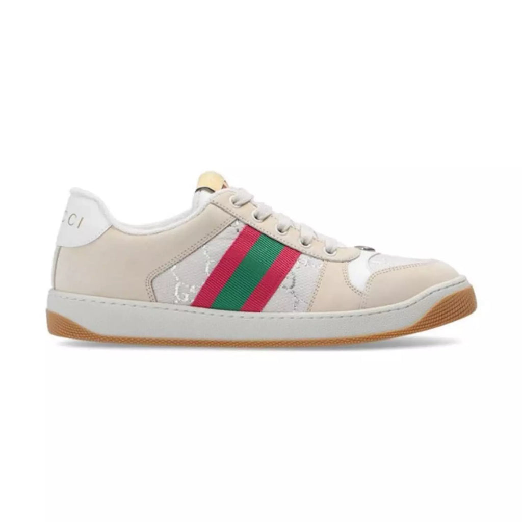 Gucci Screener Cream Leather