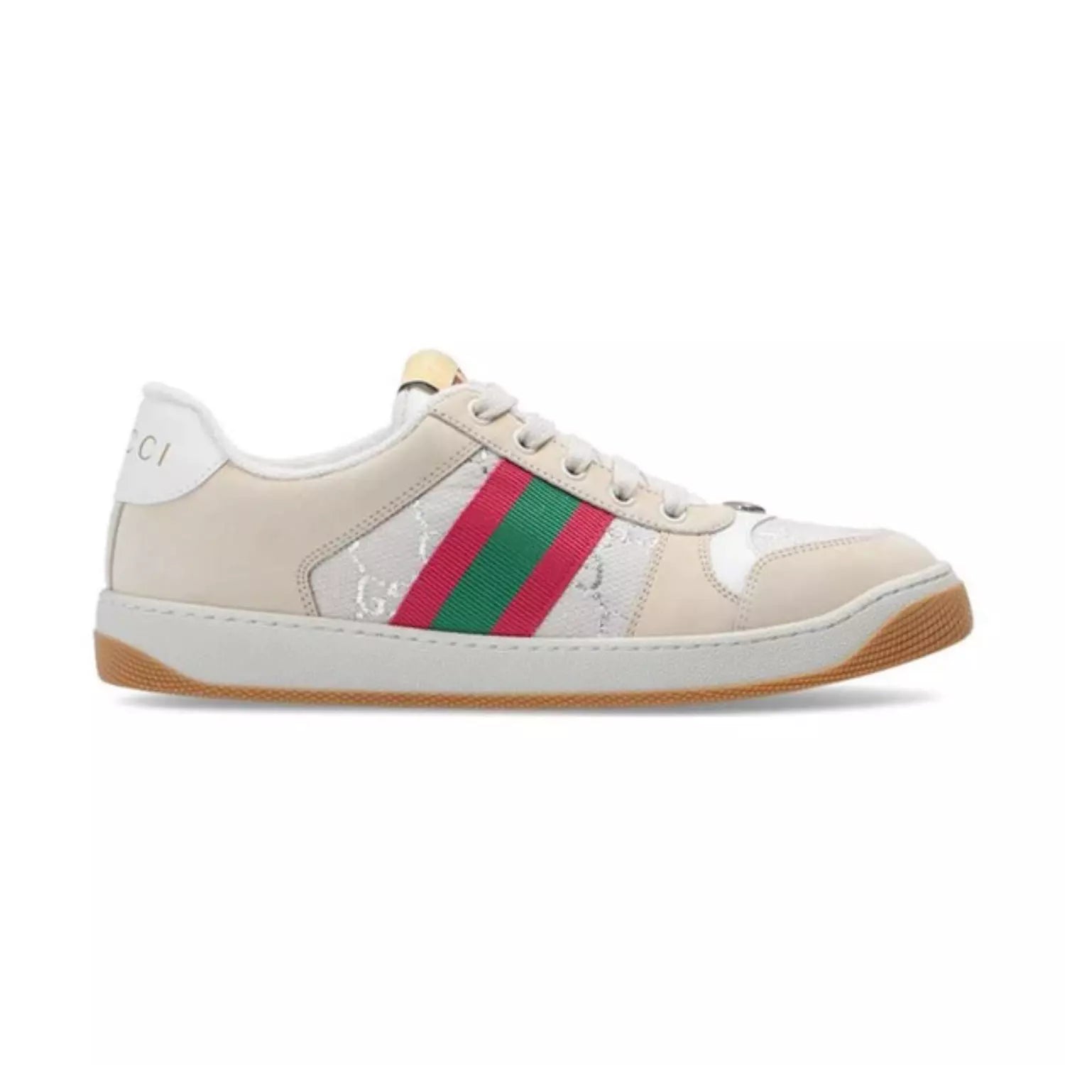 Gucci Screener Cream Leather