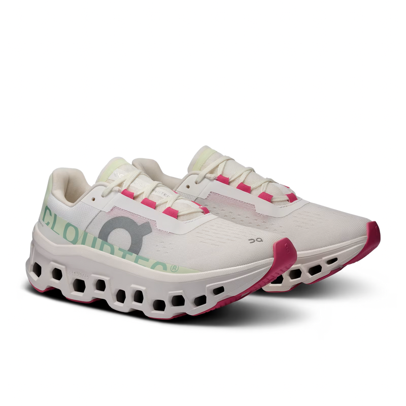 On Running Cloudmonster White/Lima